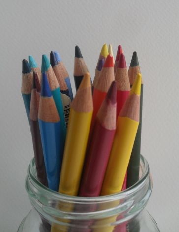 Coloured pencils, photo by Marija Smits
